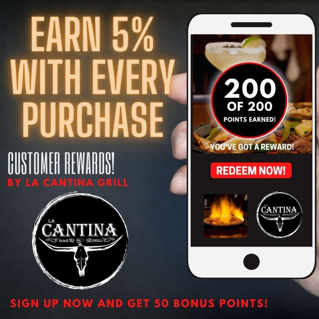 join the la cantina rewards program